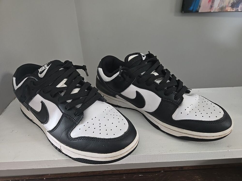 Nike Dunk Panda Mens 7.5 EUR 40.5 Low Black White Sneakers Shoes DD1391-100